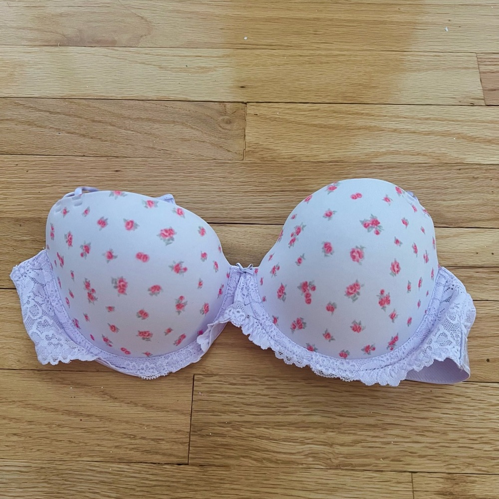 VICTORIAS SECRET PINK BRA 32D PUSHUP WOMEN INTIMATE UNDERWEAR CLOTHING BRAND NEW